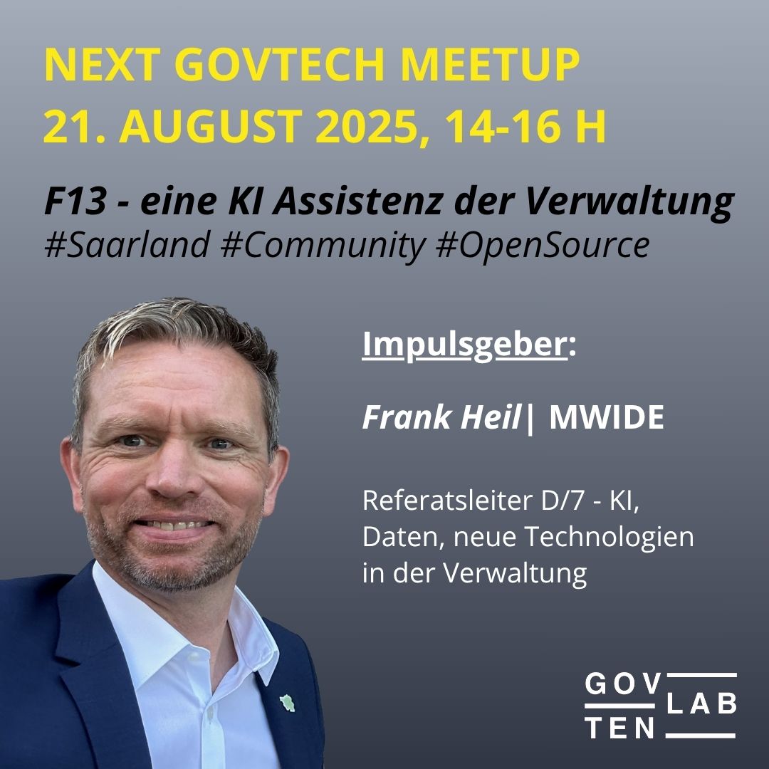 GovTech Meetup: KI-Assistenz in der Verwaltung